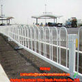 Plastic spray white steel pipe wrought iron fence with competitive price in store